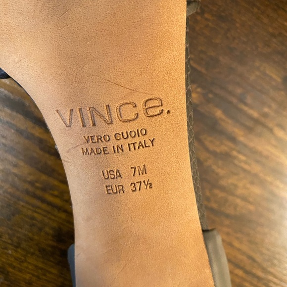 Vince Aurelian Black and Grey Leather D’Orsay Heels, GUC!! - Picture 3 of 7